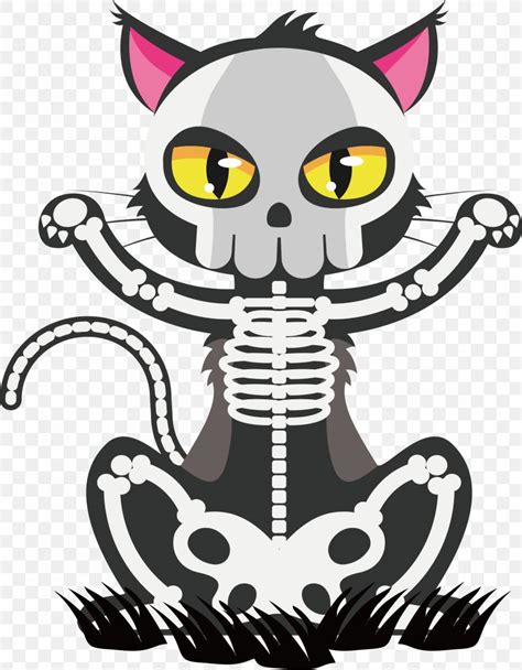 Cat Skeleton Skull Euclidean Vector Png 2195x2817px Cat Animal Art