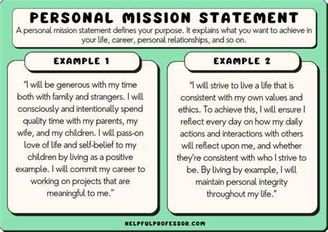 55 Personal Mission Statement Examples 2024