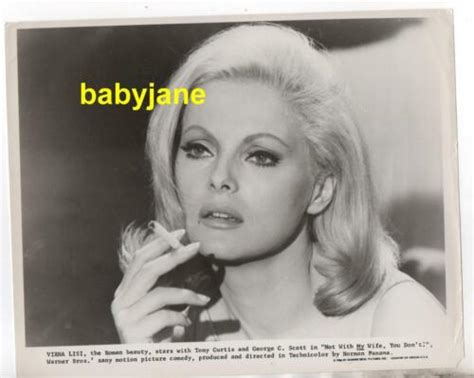 Virna Lisi Original 8x10 Photo Sexy Smoking Cigarette 1966 Not With My Wife Ebay