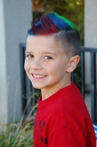 Not all easy hairstyles for long straight hair have to be boring. colorful | Wacky hair, Crazy hair boys, Kids hair color