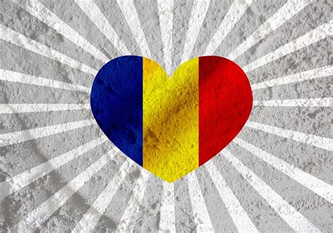 Love Romania Flag Sign Heart Symbol Free Stock Photo - Public Domain