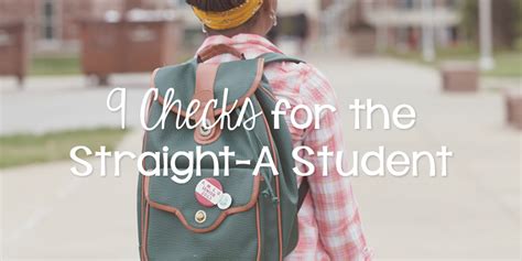 9 Checks For The Straight A Student Lies Young Women