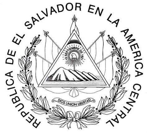 Simbolos Patrios De El Salvador Para Colorear Images And Photos Finder