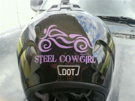 Steel Cowgirl Womens Motorcycle Window Decal
