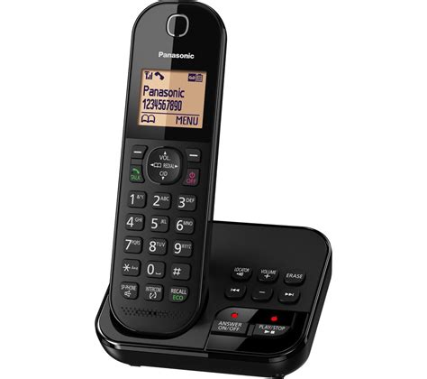 Buy Panasonic Kx Tgc420eb Cordless Phone With Answering Machine Free