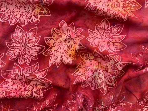 Rayon Batik Batiks By Mirah Pompeian Red Stonemountain