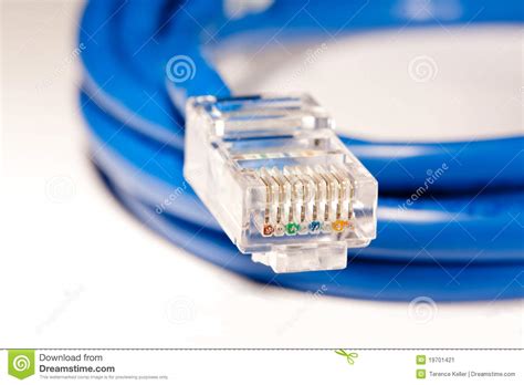 Network Cable Connector Stock Image Image Of Computer 19701421