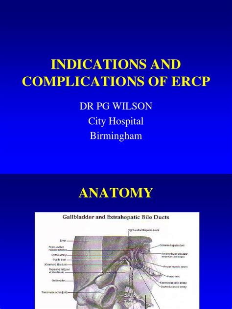 Indications And Complications Of Ercp Pancreas Gallbladder