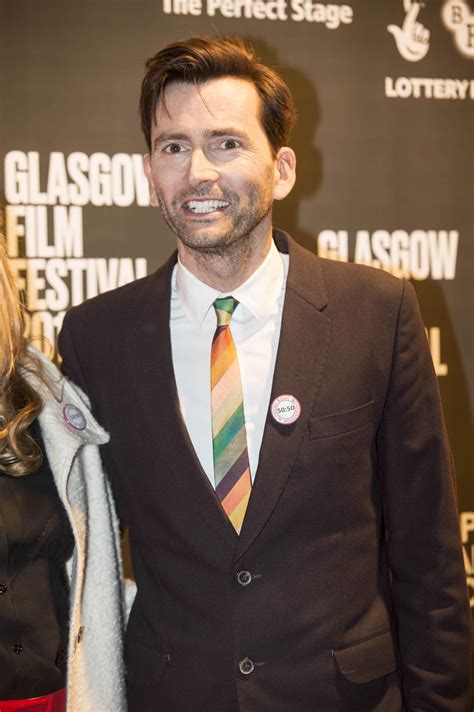 David Tennant Spotted At Glasgow Film Festival With Badge Calling For