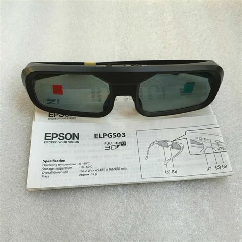 genuine epson elpgs03 rf 3d glasses for 2000 2030 3020e 5020ube 5030ube ebay