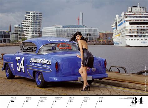 Girls And Legendary Us Cars 2014 Calendar Vintage Classic Cars And Girls