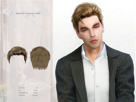 The Sims 4 Slicked Back Hair By Wingssims Tsr Micat Game