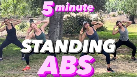 Minute Standing Abs Workout Michelle Wilson Workouts Youtube