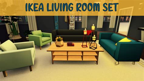 Sims 4 Ikea Living Room Set All Cc The Sims Book