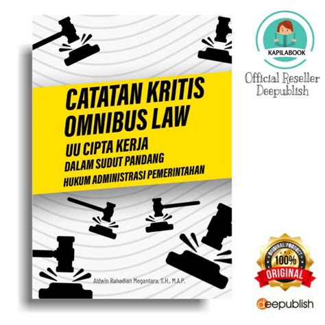 Jual Buku Catatan Kritis Omnibus Law Uu Cipta Kerja Shopee Indonesia