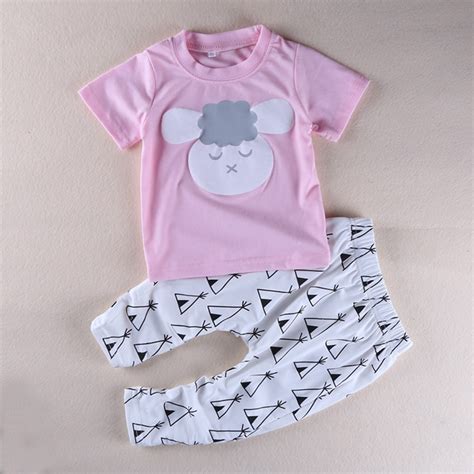 2017 Summer New Cute Baby Girl Clothes Set Baby Clothing