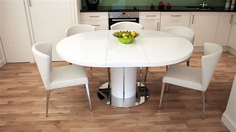 Maybe you would like to learn more about one of these? Curva Round White Gloss Extending Dining Table | Danetti