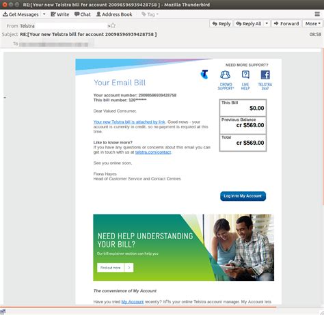 fake telstra email bill scam delivers malware to your inbox