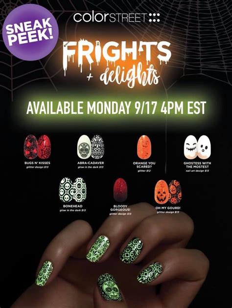 pin  color street halloween collection nail art