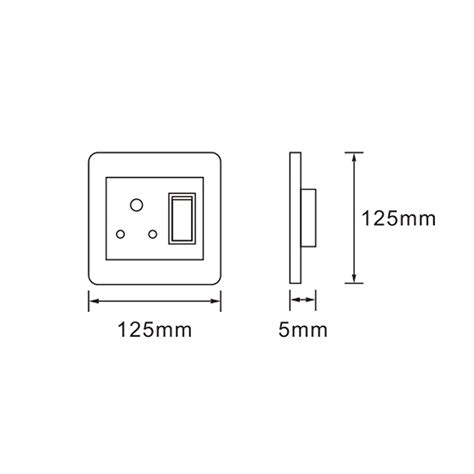 Aus S001 B 4x4 Single Wall Switched Socket 1x16a 4x4 Ausma