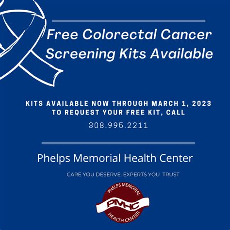 Colorectal Cancer Screenings Saves Lives Free Kits Available Phelps
