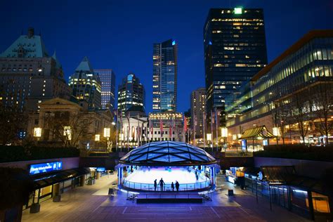 Free Christmas Attractions At Robson Square In Vancouver