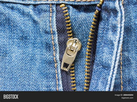 Close Jeans Zipper Image And Photo Free Trial Bigstock
