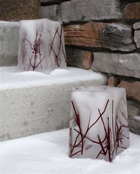 Indooroutdoor Ice Lanterns Made With Lee Valley Star Ice Mold