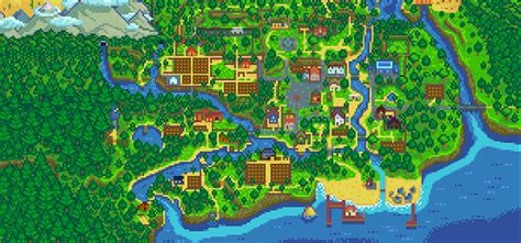 Stardew Valley Town Map Map Of The Usa With State Names