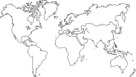 World Map Without Country Borders Google Search Carte Du Monde
