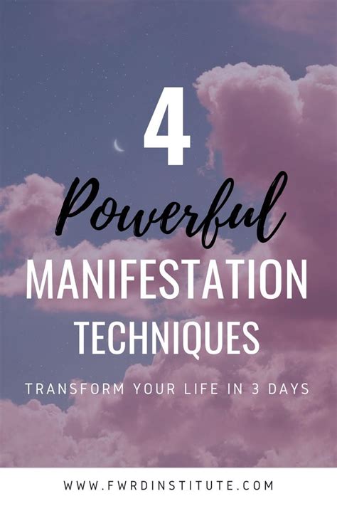 4 Powerful Subconscious Manifestation Techniques Manifestation Quotes