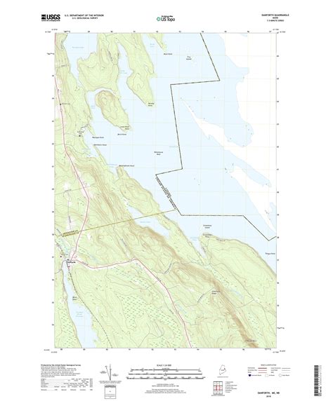 Mytopo Danforth Maine Usgs Quad Topo Map