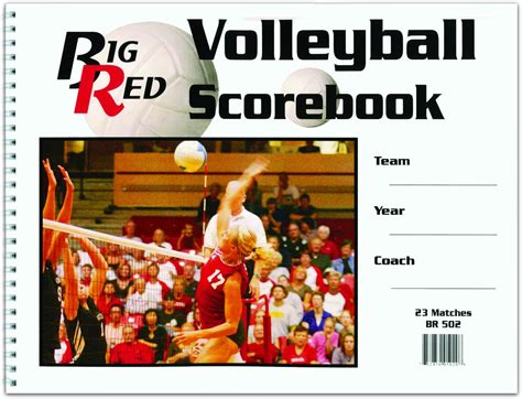 Book Big Red Volleyball Scorebook Scoreboards And Timers
