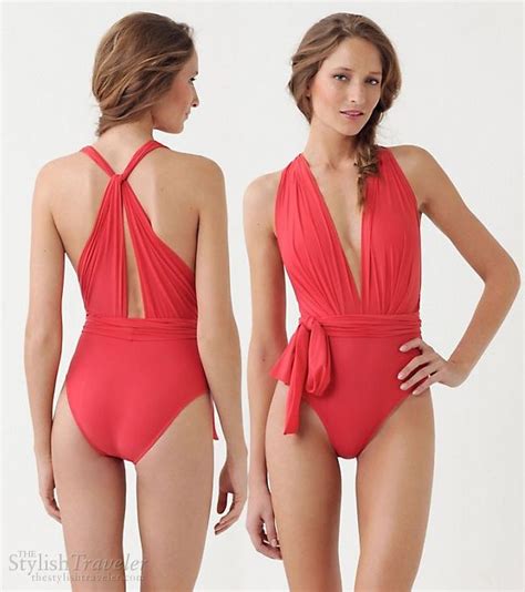 Swimwear Trend Fashion Look Fashion Red Swimsuit One Piece Swimsuit