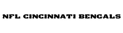 Nfl Cincinnati Bengals Font