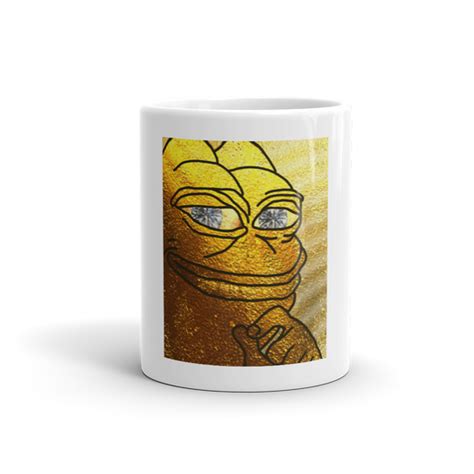 Golden Rare Pepe Limited Edition Mug Memestolife