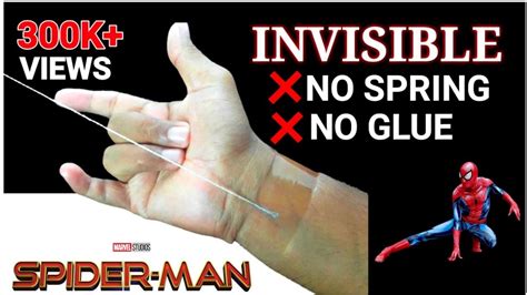 How To Make Web Shooter Without Spring Without Glue Web Shooter Spiderman Web Without Spring