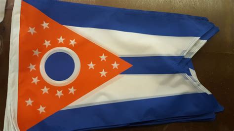 Blue And Orange Ohio Flag Betsy Ross Ameriflag