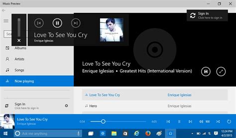 Windows 10 Music And Video Preview Screenshots And Features