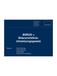 BilRUG Bilanzrichtlinie Umsetzungsgesetz Bilrug Bilanzrichtlinie