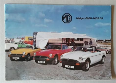 MG RANGE BROCHURE 1978 Midget MGB MGB GT 12 75 PicClick