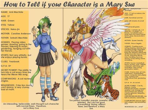 Mary Sue How To Tell By Windfalcon On Deviantart