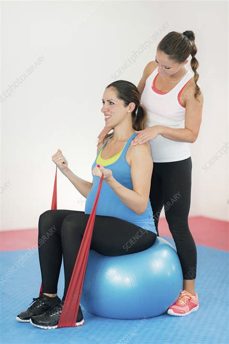 Pregnant Woman Exercising Stock Image F0246825 Science Photo Library