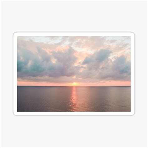 Pink And Purple Sunset On The Italian Coast Sticker For Sale By