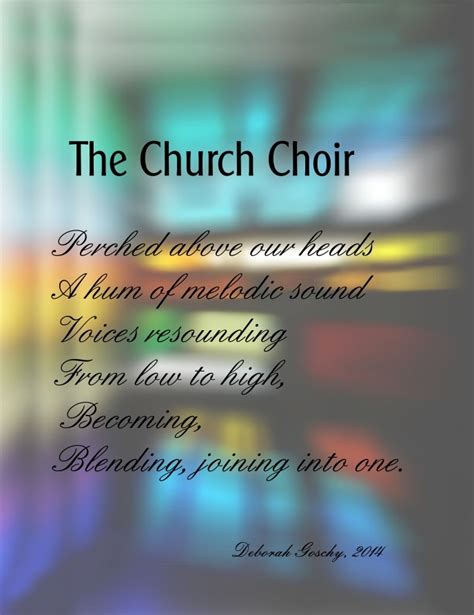 Napowrimo Day 18 The Church Choir Debbiewritesstuff