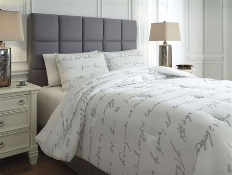 Adrianna White And Gray Comforter Set By Signature Design