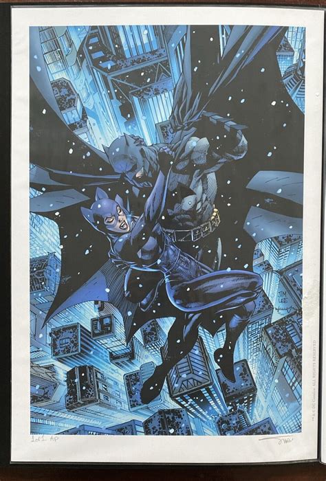 Batman Catwoman 1 Signed 1 Of 1 Artist Proof Print Alex Sinclair Jim