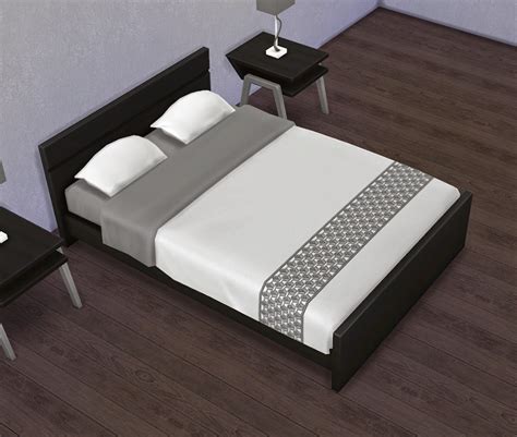 My Sims 4 Blog Recolorsoverrides Of The Mod Pod Double Bed By