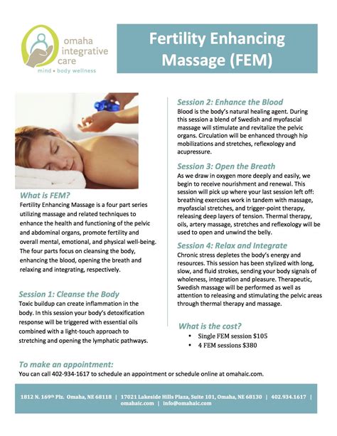 Fertility Enhancing Massage Fem At Oic Stimulation Integrative