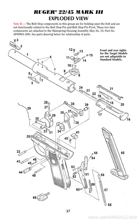 Ruger Mark Iii Instruction Manual Page 4